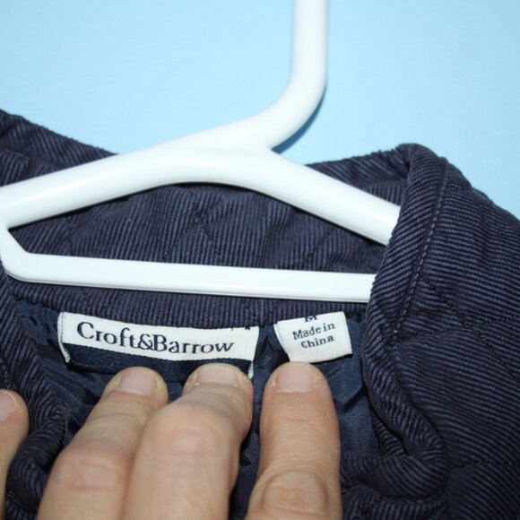 Croft&Barrow Corduroy Medium Women's Zip Up Jacket with Pockets Modest - Picture 10 of 16